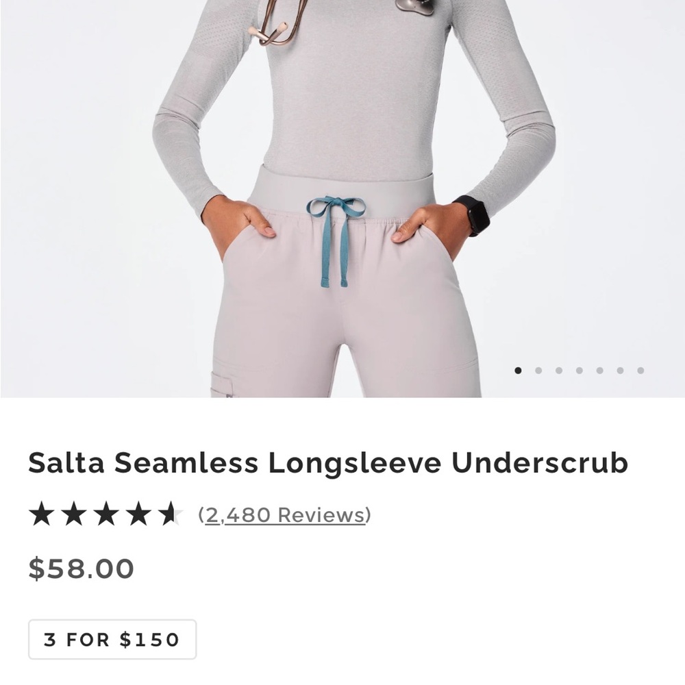 Figs Tan Long Sleeve Top
